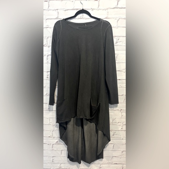 LUUKAA black high-low tunic dress in black size 2X (18) - Picture 1 of 5